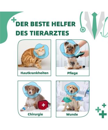 Supet Rewkrause Protective Collar for Dogs & Cats - Leak Protection - Blue XL (48-52 cm Neck Circumference) - Buy Online on GoSupps.com