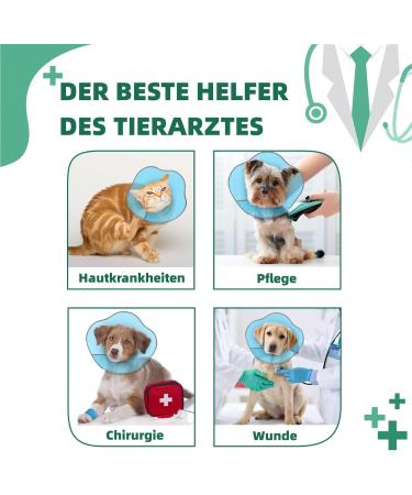 Supet Rewrise Dog & Cat Protective Collar - Leak Protection Neck Collar for Pets (Blue M: 30-34 cm) - Buy Online on GoSupps.com