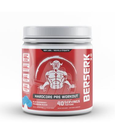 Predator Labs - Berserk 3.0 - Hardcore Pre-Workout Energy and Pump Formula 40 Servings (Blue Razz)