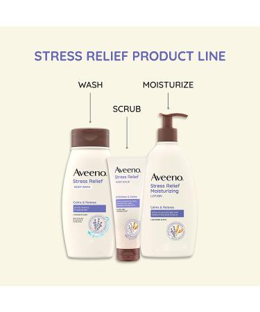 Aveeno Stress Relief Body Wash with Oat, Lavender Scent, Chamomile & Ylang-Ylang Essential Oils - 18 fl. oz - Buy Online on GoSupps.com