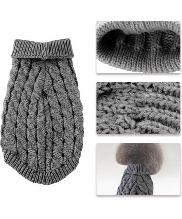 Rumyve Knitted Jumper and Warm Dog Sweater Classic Turtleneck Knitted Dog Sweater Dog Winter Clothing for Small and Medium Sized Dog Pet Clothing(S) - Buy Online on GoSupps.com