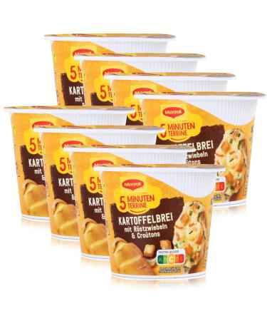 Maggi 5 Minute Terrine Mashed Potatoes and Fried Onions Pack of 8 (8 x 59 g)