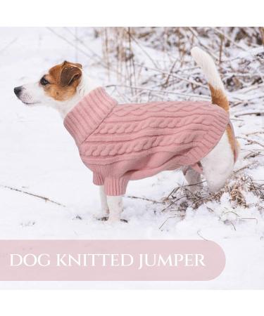 Shop Liebeedd Pink Winter Dog Sweater for Big Dogs | Warm Fleece Christmas Apparel for French Bulldogs - XL Size - Buy Online on GoSupps.com
