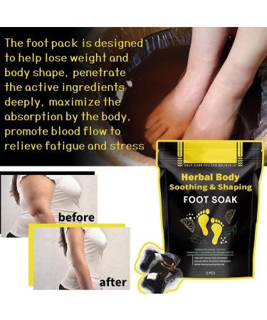 Detox Slim Foot Soak Beads - Herbal Body Detox & Foot Cleansing Soak - 5Pcs - Buy Online on GoSupps.com