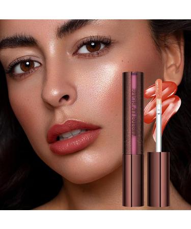  Dubbulon Lip Gloss Makeup Volumizing Effect Gloss Nourishing and Hydrating Volumizing Lipstick for Women Makeup Beauty and Dates for a Natural Look - Buy Online on GoSupps.com
