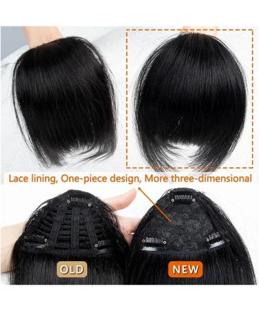 Bang Wig Human Hair Bangs 3 Clips 3D Blunt Cut Natural Hair Bangs OverHead Clip in Hair Extensions Non-Remy 2.5"x4.5" Black Brown Blonde Wigs with Bangs(Color:Medium Brown 06) - Buy Online on GoSupps.com