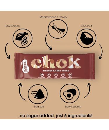  Raw Gorilla Raw Gorilla Chok Smooth and Silky Cocoa | Pack of 2 | Gluten-Free Snacks | Keto-Friendly Chocolate | No Added Sugar | Vegan Snacks | Organic | Sugar-Free Chocolates | Nut-Free | Healthy Snacks - Buy Online on GoSupps.com