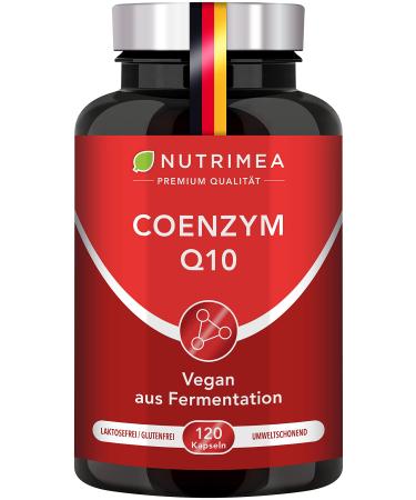 Premium Coenzyme Q10 highly dose |120 vegan capsules for 2 monthly cure |200 mg daily dose Natural Q10 plant -based fermentation ubiquinon instead of ubiquinol