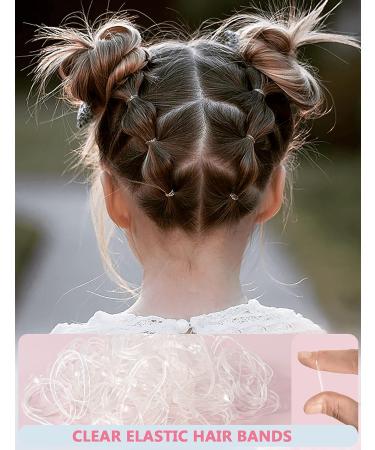 Topsy Hair Tail Tools Set - 1 Hair Braiding Combo, 2 French Braid Tools, 300 Clear Mini Elastic Bands - Pink - Buy Online on GoSupps.com