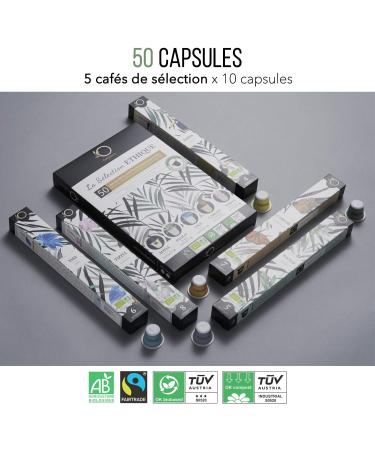  ORIGEENS Coffee Capsules Compatible with Nespresso | Arabic Organic Fairtrade Coffee in Biodegradable Coffee Capsule | Premium Set with 50 Coffee Pods | Hand Roasted Selection Ethique (50 pods) - Buy Online on GoSupps.com