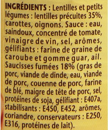 William Saurin Sausages with Lentils 420 g - Buy Online on GoSupps.com