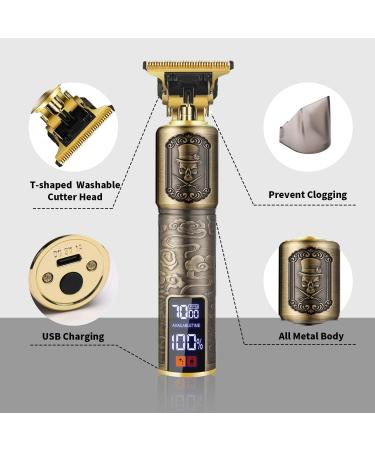 NEWLONIS Hair Clippers for Men | Professional Cordless Metal Trimmer & Beard Trimmer with LED Display - Ideal for Precision Cutting & Grooming - Buy Online on GoSupps.com