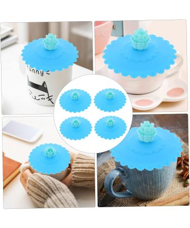 Alipis 12 Pcs Silicone Cup Lid Coffee Mugs Coffee Mug Lid Cover Silicone Leakproof Cup Lid Drink Cup Round 11x11x3cmx3pcs Light Bluex3pcs - Buy Online on GoSupps.com