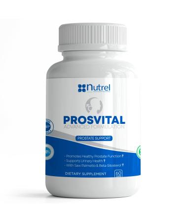 Generic Nutrel Prosvital Prostate Supplement for Men 60 Capsules Saw Palmetto and Beta Sitosterol Promote Prostate Wellness (Pack of 2)