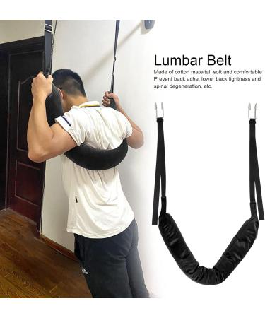 Decompression Device for Back Support - Lightweight Traction Belt for Home Office and Travel | Gods Protect Lumbar Spine (Black) - Buy Online on GoSupps.com