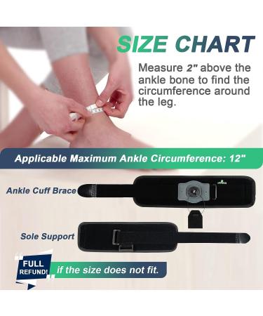 JOMECA Foot Drop Brace - Reel-Adjust Dorsiflexion AFO for Women & Men, Suitable for ALS, MS, Stroke, Diabetic Neuropathy - Black - Buy Online on GoSupps.com