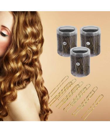 Crazy Sale: 300 Hairdresser Hairpins Clips - U-Shaped & Clip-Shaped (Gold 5cm/1.9inch) - 6 Styles for Hair Jewelry - Buy Online on GoSupps.com