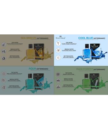 Royal Mirage Cool Blue Aftershave - Refreshing Men's Fragrance for All Day Comfort | Shop Internationally - Buy Online on GoSupps.com