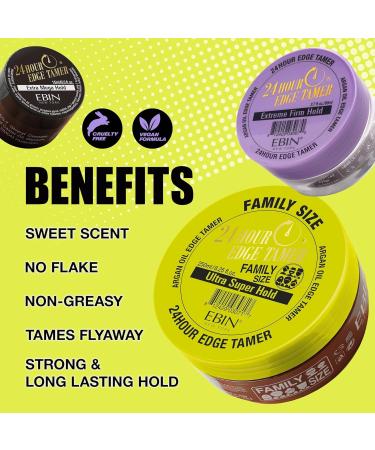 EBIN NEW YORK 24 Hour Edge Tamer - Ultra Super Hold (6.09 oz) | Long-Lasting Edge Control for All Hair Types - International Shipping Available - Buy Online on GoSupps.com