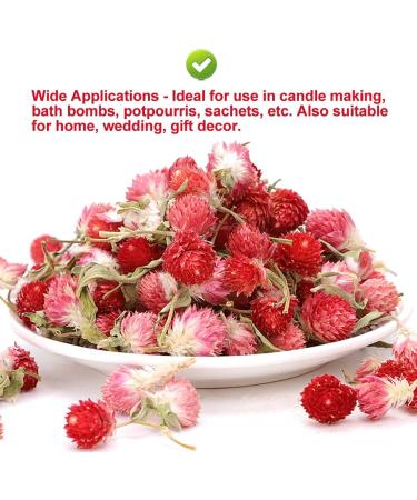 PlantGift Dried Red Artful Plum Tea 30G/1oz - Gluten-Free Non-GMO Dried Flowers Herbs Kit for Bath Soap Making Dry Flowers - Buy Online on GoSupps.com