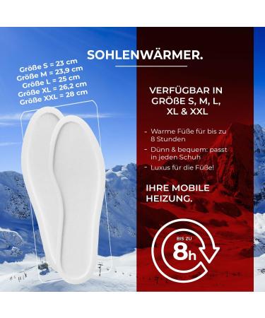 Thermopad Toe Warmer - 30 Pairs of 8-Hour Heat Pads for Ski Shoes | Foot Heating Pillows & Insoles (Size M 38-39) - Buy Online on GoSupps.com