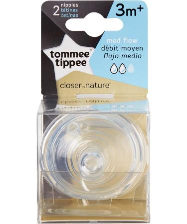 Tommee Tippee Closer to Nature Medium Flow Nipples - 2 Count | Shop Now - Buy Online on GoSupps.com