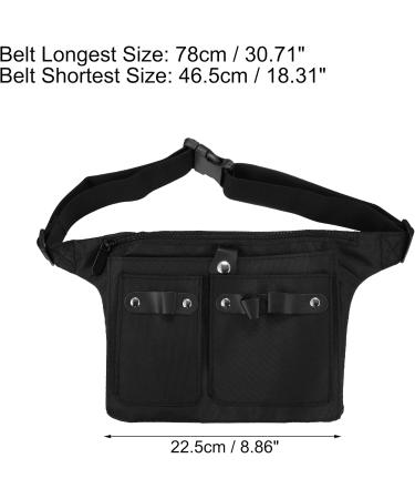 VOCOSTE Hairstylist Waist Belt - Premium Barber Tools Storage Canvas Apron for Hairdressers - Black - Buy Online on GoSupps.com