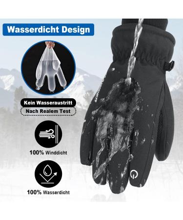 Anqier Touchscreen Ski Gloves -20 Cold-Resistant Waterproof Winter Gloves for Snowboarding Hiking & Outdoor Activities - Buy Online on GoSupps.com