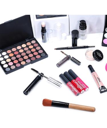 Professional 24-Piece Makeup Set for Teens | Ultimate Beginner's Makeup Gift Kit with Portable Bag & Brushes - Buy Online on GoSupps.com
