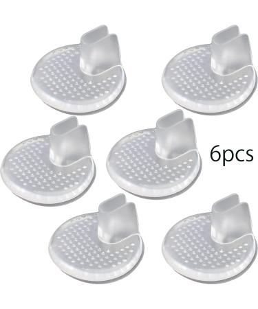 Silicone Toe Protectors - Non-Slip Transparent Pack of 6 | Comfort & Protection | International Shipping - Buy Online on GoSupps.com