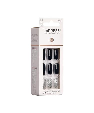 KISS IMPRESS PRESS-ON Manicure Destiny - Medium Square Nails with PureFit Technology Includes Cleaning Pad Mini File & Manicure Sticks | Shop Now for International Shipping - Buy Online on GoSupps.com