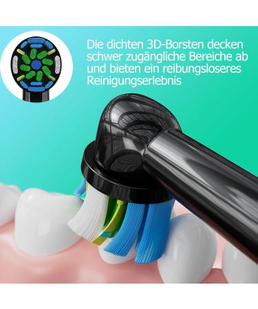 Buy WENS Sensitive Plug-In Brushes for Oral-B Electric Toothbrush | 8PC Set - Compatible with PRO1000/2000 Includes 2 Sensitive 2 Precision 2 Flow 2 Cross (Black) - Buy Online on GoSupps.com