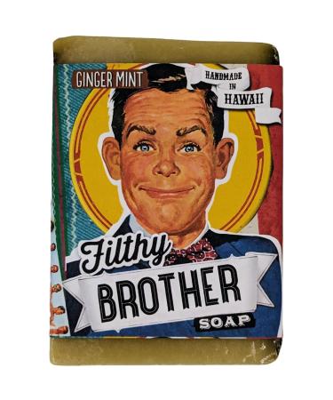 Filthy Brother All Natural Ginger Mint Soap Bar Green