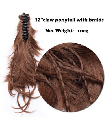Buy 12-inch Dark Black Synthetic Hair Ponytail Clip - International Shipping Available - Buy Online on GoSupps.com