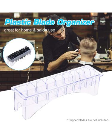 Rectangular Plastic Blade Organizer for 10 Blades Clipper Comb Holder Storage Case Rack 10 Grid Base for Hair Clipper Limit Comb Guide Comb Storage Organizer - Buy Online on GoSupps.com