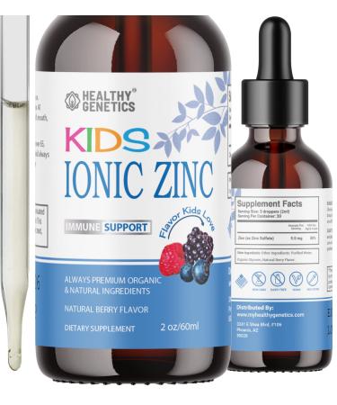 New Ionic Liquid Zinc Drops for Kids & Toddlers | 30 Day Supply | Zinc Sulfate | Immunity Mood Brain Thyroid | 2 Oz