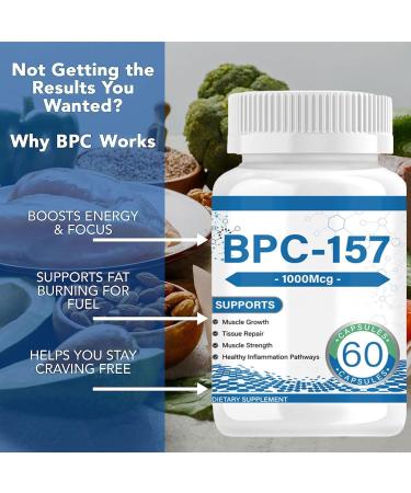 Flostmourne BPC 157 Peptide High Potency New Protective Compound for Muscle & Workout Recovery for Faster Recovery and Gut Healing 60 Capsules - Pack Of 2 - Buy Online on GoSupps.com