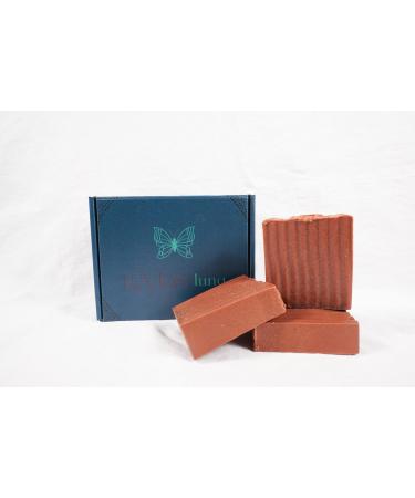 handmade red clay Goat Milk Soap dry to normal skin Exfoliating skin firming facial cleansing bar soap.