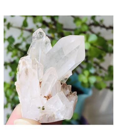 1PC Natural Clear Crystal Cluster Decoration ZJGIDTEM (Size : 150-200g)