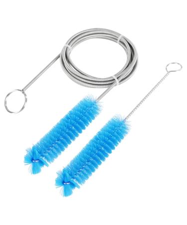 CPAP Tube Cleaning Brush-7 Feet Flexible + 7 Inches Handy Stainless Steel Wire Bristle Brush- Fits for Standard 22mm Diameter Tubing