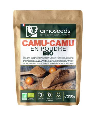 Camu-camu en poudre BIO 250G | 125% apports en Vitamine C | 100% Naturel et Pur | Immunit Vitalit Antioxydant | Sans OGM sans Conservateurs | Qualit Sup rieure