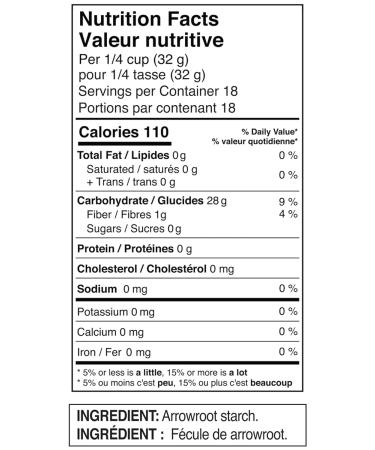 Namaste Foods Organic Arrowroot Starch Gluten-Free 18oz (Pack of 6) | Allergen-Free Option - Buy Online on GoSupps.com