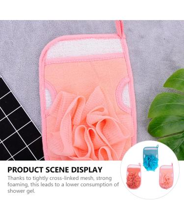 Loofah Scrubber Gloves - Exfoliating Mesh Cleaning Brush for Spa & Shower - Red Ball Back Accessories for Men & Women - Buy Online on GoSupps.com