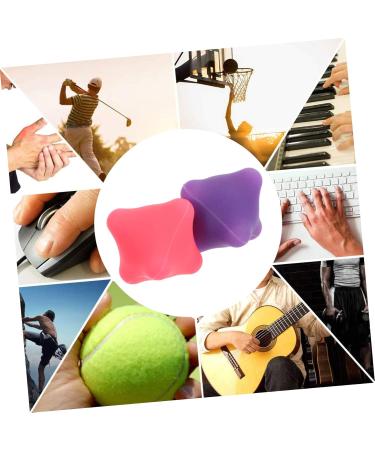 Frcolor 4-Piece Hex-Grip Myofascial Release Massage Balls - Silicone Hand Muscle Squeezer & Trigger Point Self-Massage Stress Balls (Medium 2 Colors) - Buy Online on GoSupps.com