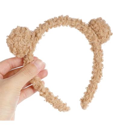 XNHIU 2 Pieces Bear Ears Headbands Fluffy Bear Ears Hairbands Makeup Headbands Hair Accessories for Washing Face Party Decoration (Green) - Buy Online on GoSupps.com