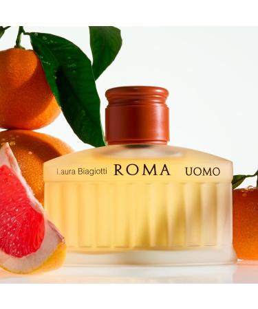 Laura Biagiotti Roma for Men - Classic and Elegant Scent - Opens with Grapefruit Bergamot and Basil - Reveals Your Seductive and Masculine Side - Perfect for Date Night - 2.5 oz EDT Spray - Buy Online on GoSupps.com