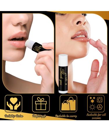 30 Pack Employee Appreciation Gift Lip Balms Bulk Staff Teacher Team Volunteer Thank You Gift Nurse Volunteers Appreciation Party Favor for Women Men Coworkers(Cool Black Gold) Cool Black Gold - Buy Online on GoSupps.com