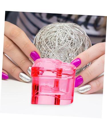 minkissy Diamond Dappen Dish Nail Dappen Dish Liquid Powder Crystal Cup Nail Liquid Bowl Nail Liquid Cup Nail Art Glass Cup Kickstand Glass Nail Dish Cup Nail Supplies Acrylic Crystal Glass Pink - Buy Online on GoSupps.com