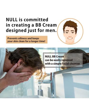 NULL Matte Finish Men's BB Cream & Concealer SPF30 PA++ - 0.7oz (Ochre) | Made in Japan - Buy Online on GoSupps.com