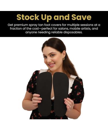 Premium 40Pairs Foam Pads for Spray Tanning Disposable Spray Tan Feet Pads Easy-to-Use Foot Protectors Designed for Salons and Mobile Spray Tanning Professionals (Black) 40Pairs Black - Buy Online on GoSupps.com